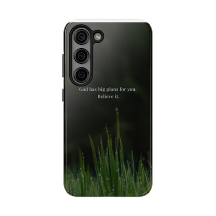 Nature themed motivational phone case