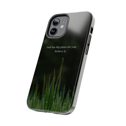 Nature themed motivational phone case