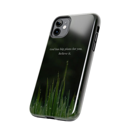 Nature themed motivational phone case