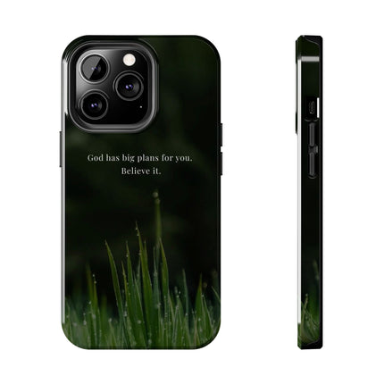 Nature themed motivational phone case