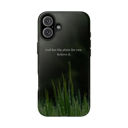 Nature themed motivational phone case