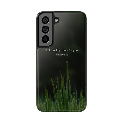 Nature themed motivational phone case