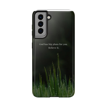 Nature themed motivational phone case