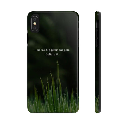 Nature themed motivational phone case