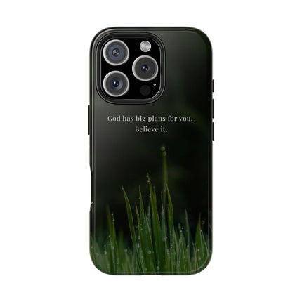 Nature themed motivational phone case