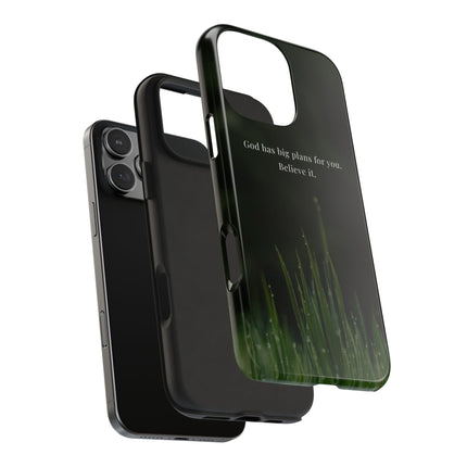 Nature themed motivational phone case