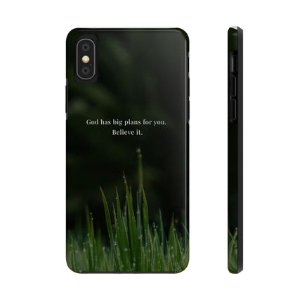 Nature themed motivational phone case