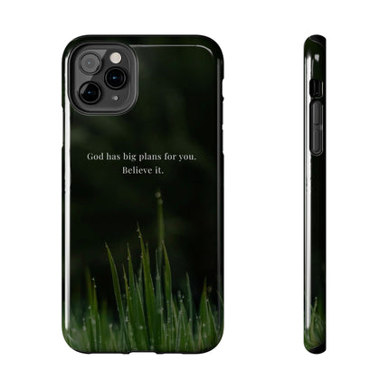 Nature themed motivational phone case