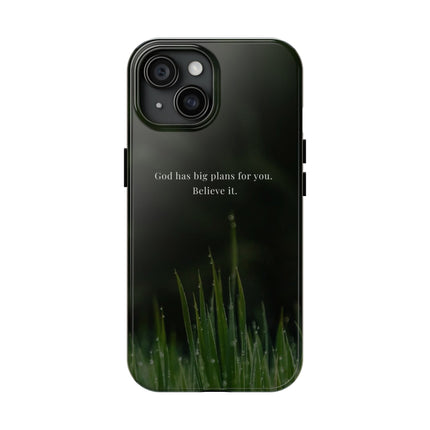 Nature themed motivational phone case