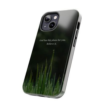 Nature themed motivational phone case