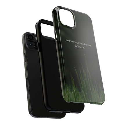 Nature themed motivational phone case