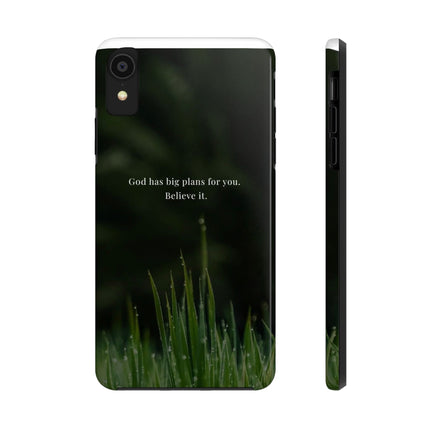 Nature themed motivational phone case