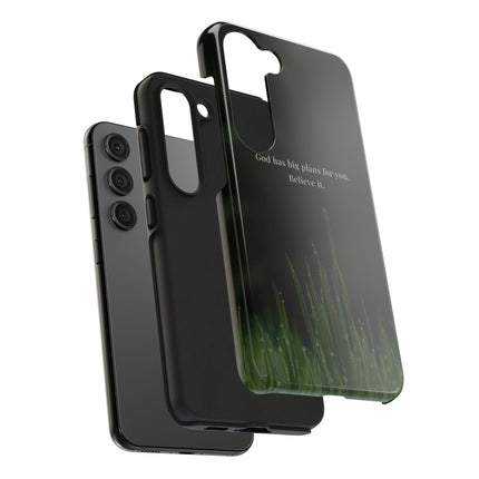 Nature themed motivational phone case