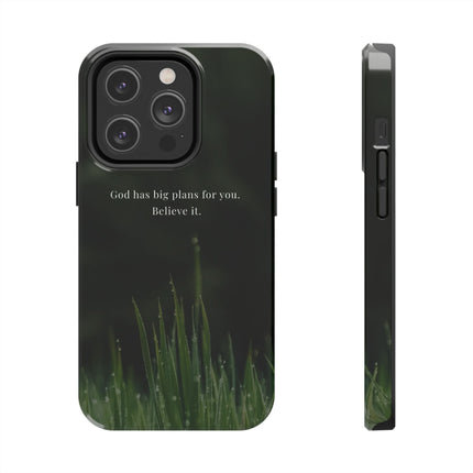 Nature themed motivational phone case