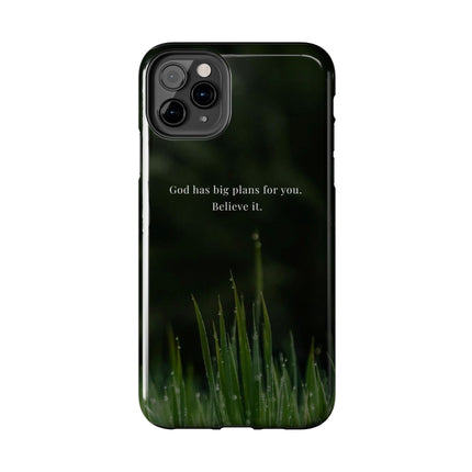 Nature themed motivational phone case