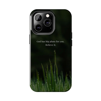 Nature themed motivational phone case