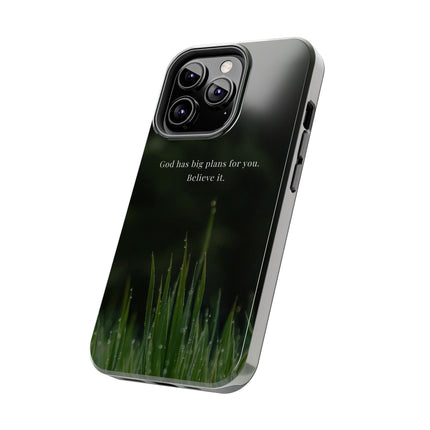 Nature themed motivational phone case