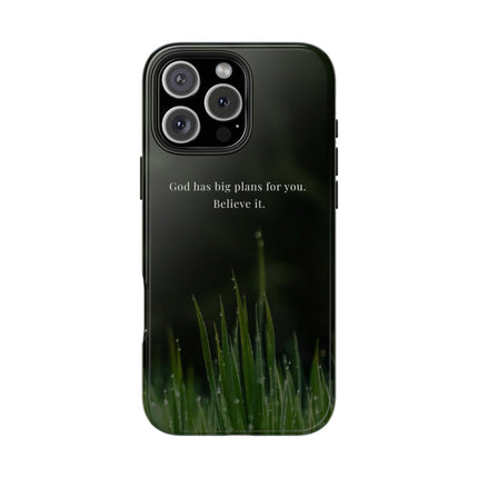 Nature themed motivational phone case