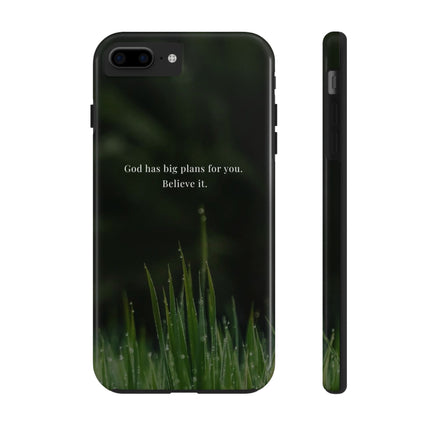 Nature themed motivational phone case