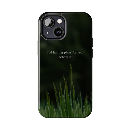 Nature themed motivational phone case