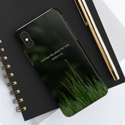 Nature themed motivational phone case