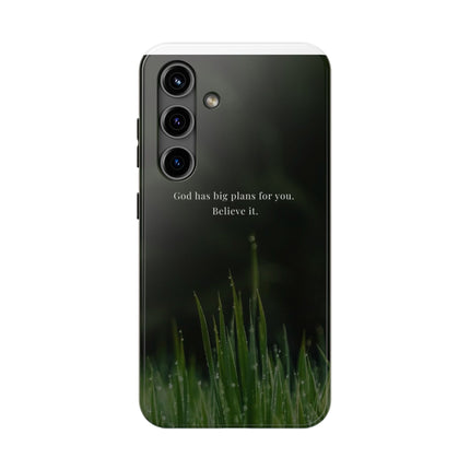 Nature themed motivational phone case