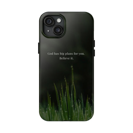 Nature themed motivational phone case