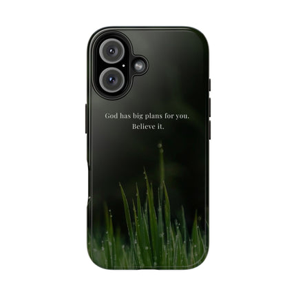 Nature themed motivational phone case