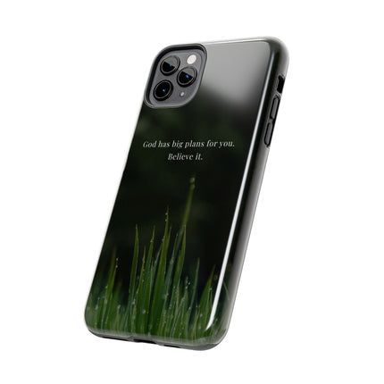 Nature themed motivational phone case