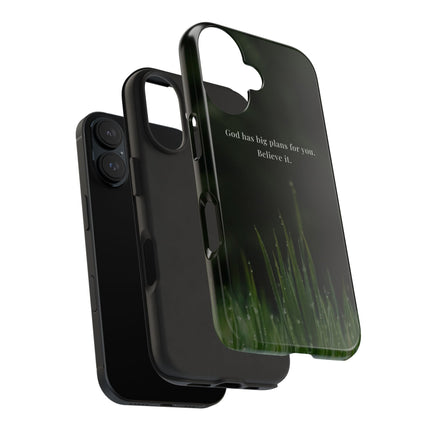 Nature themed motivational phone case