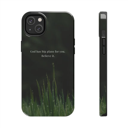 Nature themed motivational phone case