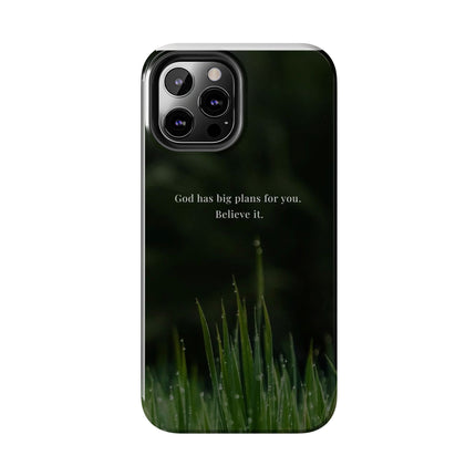 Nature themed motivational phone case