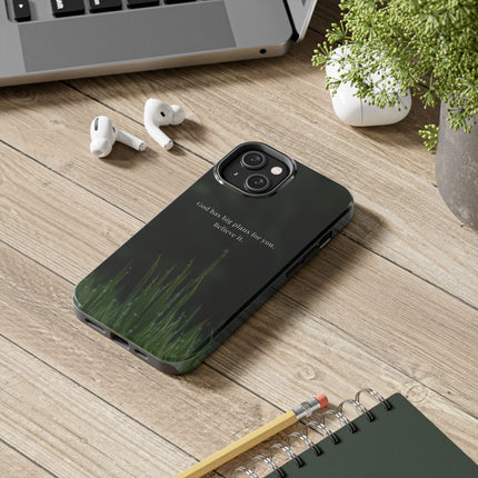 Nature themed motivational phone case