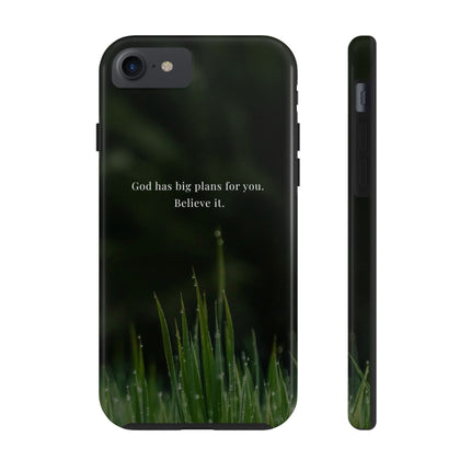 Nature themed motivational phone case