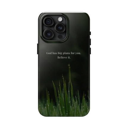 Nature themed motivational phone case