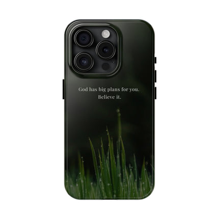 Nature themed motivational phone case